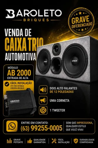 Vendo caixa de som automotiva