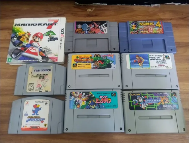 Lote variado Snes, N64 e 3ds