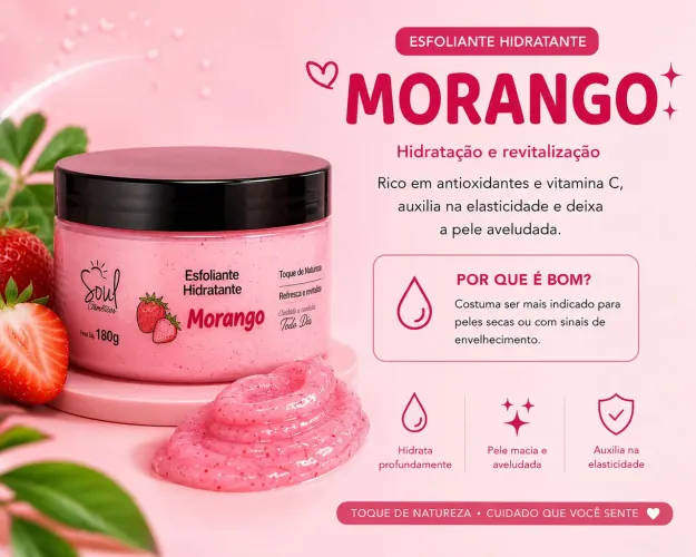 Creme Esfoliante Morango