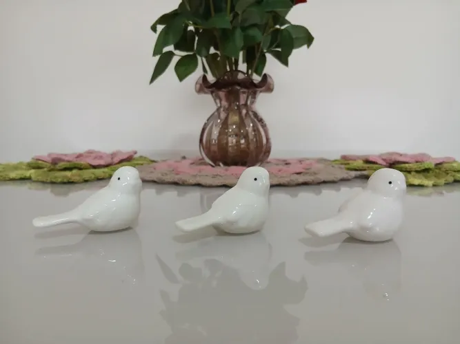 3 passarinhos de enfeite
