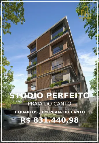 Incrível Studio Garden na Praia do Canto com área externa privativa!