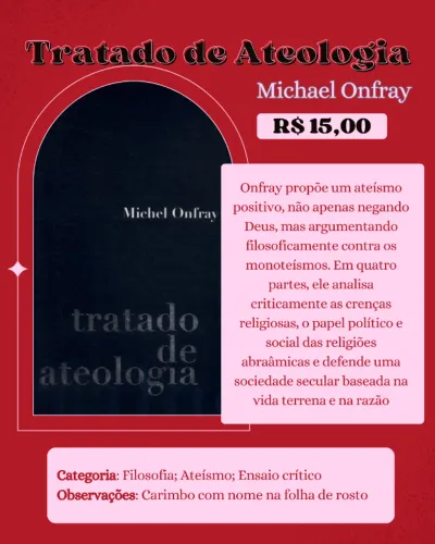 livro tratado de ateologia michel onfray
