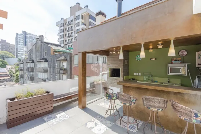 Cobertura 2 dormitórios suíte 2 vagas 129m² - Rio Branco, Porto Alegre