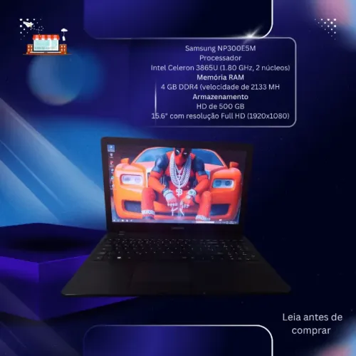 Notebook Samsung NP300E5M | Tela 15.6"