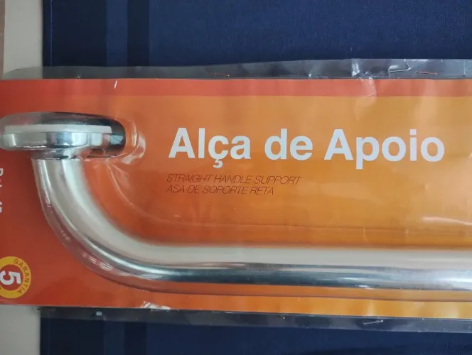 Alça de apoio reta em alumínio 45 cm