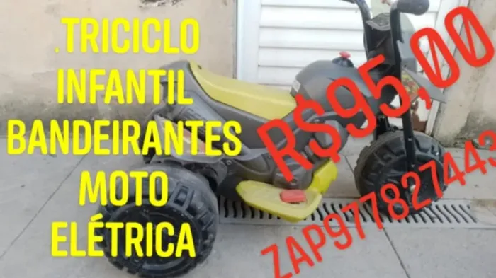 Triciclo infantil elétrico R$40