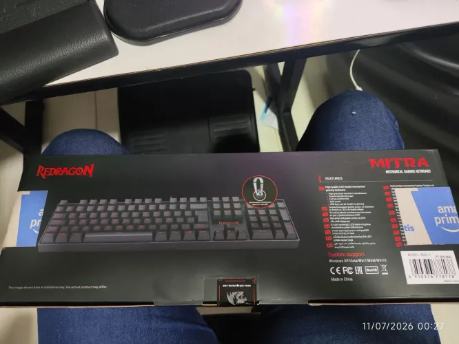 REDRAGON TECLADO MECANICO MITRA SWITCH MARROM