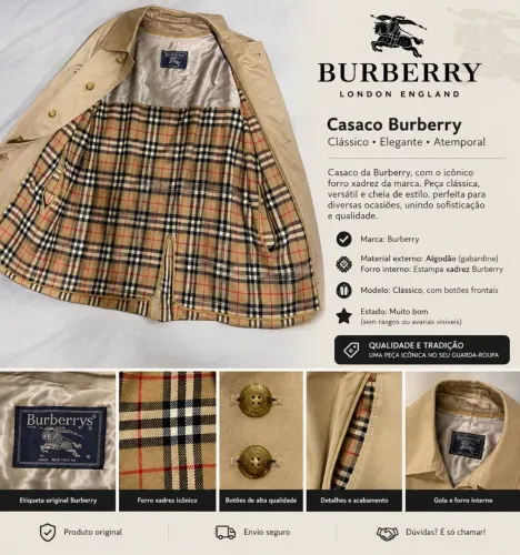 Casaco Burberry - Original