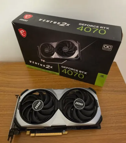 Placa de Vídeo MSI RTX 4070 Ventus 2x 12gb vram