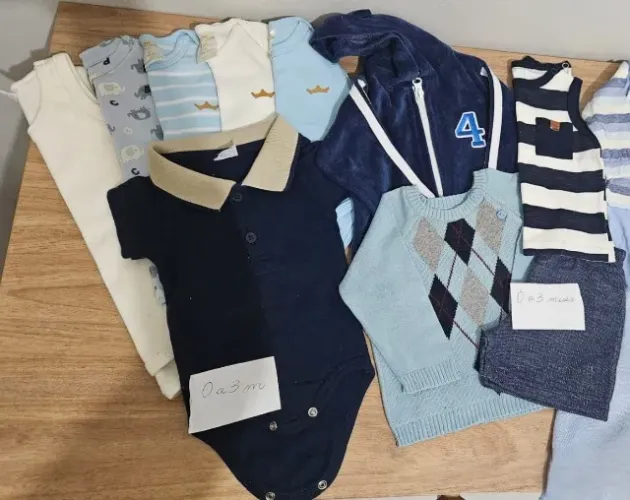 enxoval menino kit 3 meses