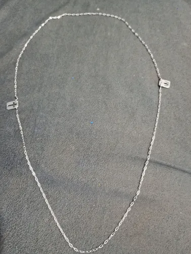 Corrente de prata escapulário estilo Cartier 72 cm
