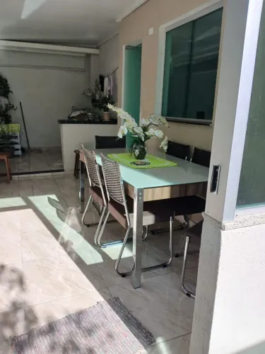 Mesa de jantar 6 cadeiras Aço Nobre Cláudia
