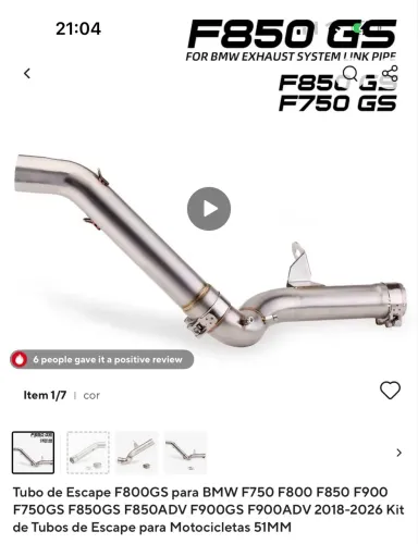 Vendo Link Pipe BMW GS 800