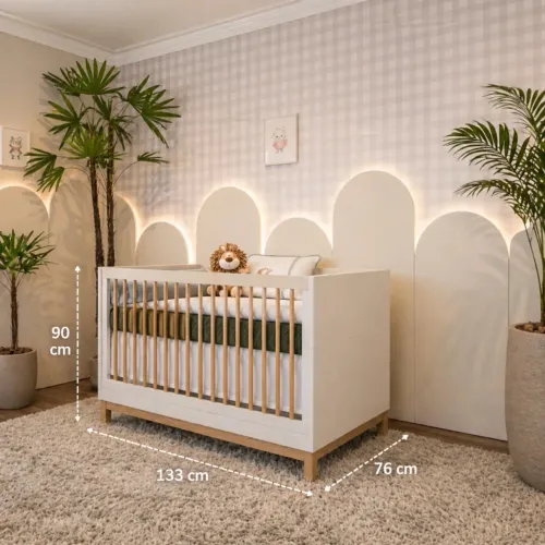 Berço 2 em 1 Americano Linha Cozy Quater
