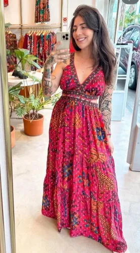 Vestido Farm TAM P novo com tag