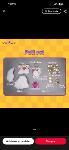 Roupa Panty ( Panty &  Stocking ) UWOWO 