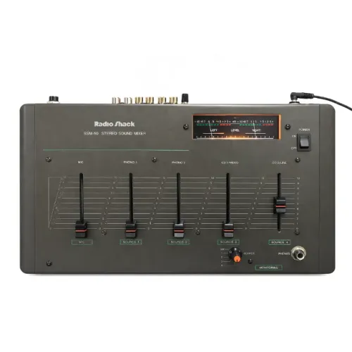 Mesa de Som 4 Canais Radio Shack SSM-50 Stereo Mixer Nova na Caixa