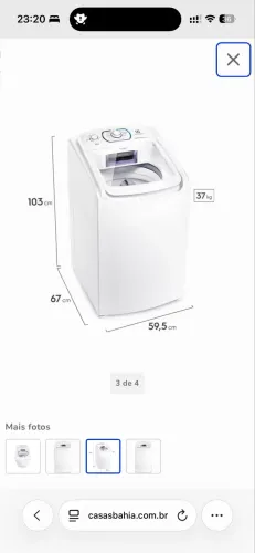 Máquina de lavar Electrolux 11kg