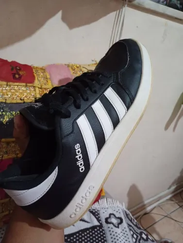 Tênis Breaknet Adidas - Preto+Branco<br>