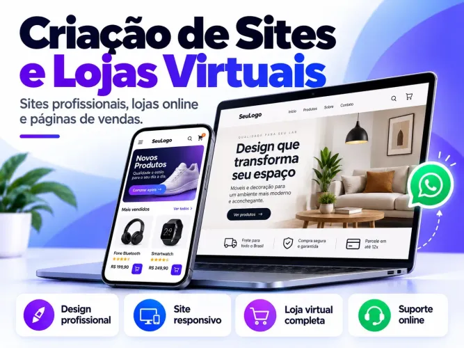 Criação de Sites e Lojas Virtuais Profissionais