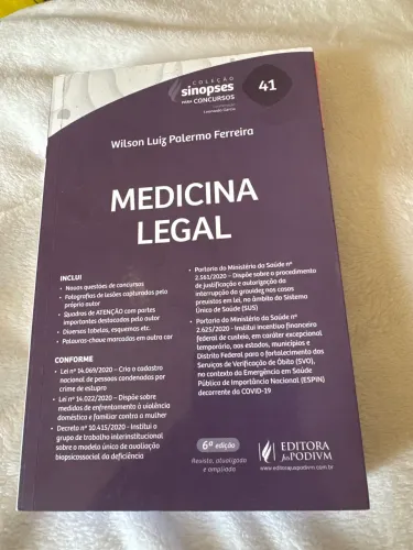 Livro medicina legal Wilson luiz Palermo Ferreira