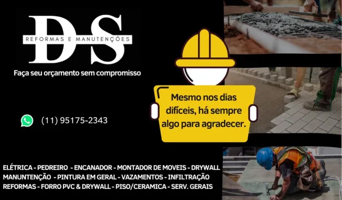 Reformas/Elétricos/Formatação pc/ demais serviços.