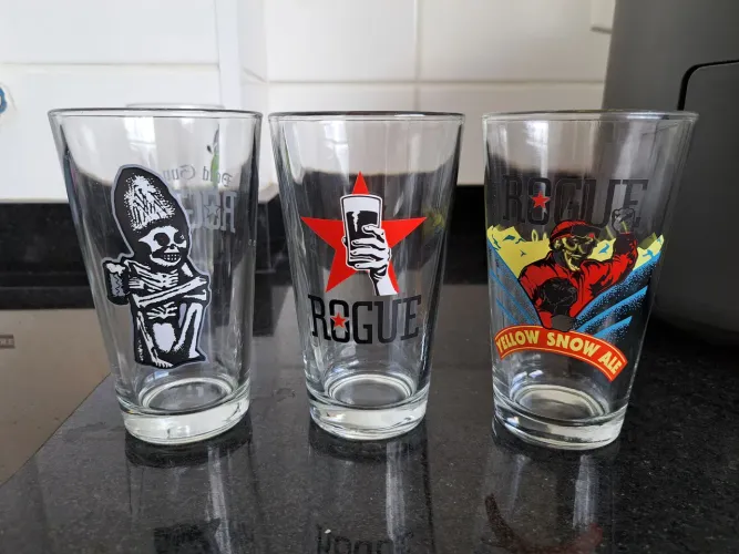 Kit Coleção copos Rogue Ales Pint 473ml