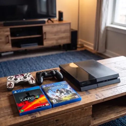 PS4 1TB Playstation 4 + 2 Jogos + 2 Controles Play 4