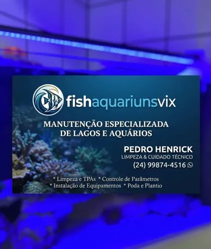 MANUTENÇÕES EM AQUÁRIOS E LAGOS