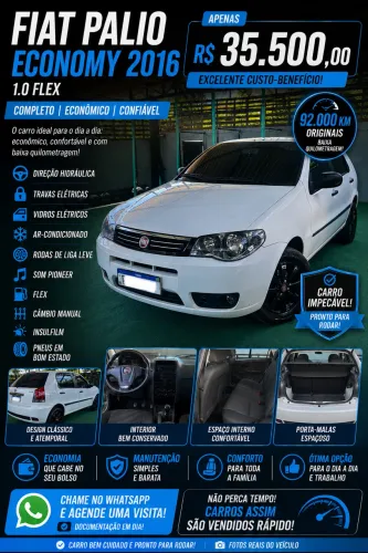Fiat Palio 1.0/ Trofeo 1.0 Fire/ Fire Flex 4P 2016