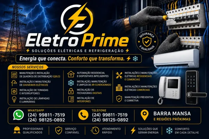 Instalações e Manutenções elétricas e de Ar condicionado.