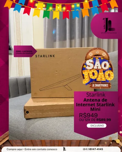 ANTENA DE INTERNET STARLINK MINI, LACRADO, EXCLUSIVO!