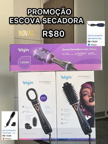 ESCOVA SECADORA LACRADAS R$80