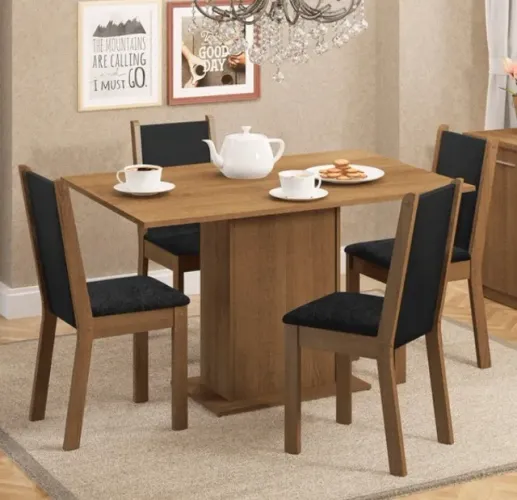 Mesa mdf 4 cadeiras