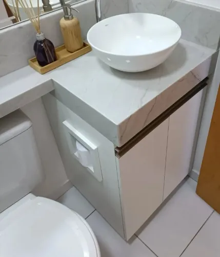 Gabinetes planejados a partir de R$650 no mdf branco 