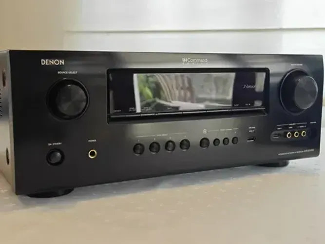 Home Theater Receiver Denon 7.2ch completo com Sub Acoustic Researchs e caixas Yamaha
