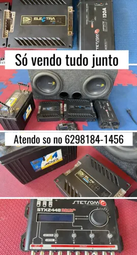 Som automotivo + bateria Moura NÃO RESPONDO CHAT OLX