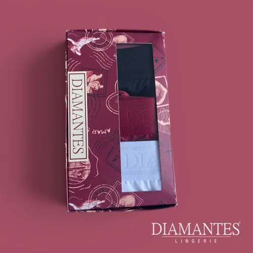 Kit 3 peças cuecas diamantes | Ótima opção para Presentear
