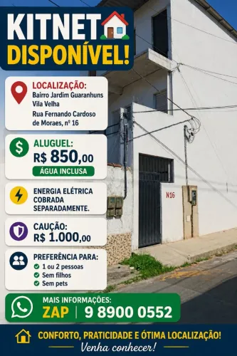 Kitnet Guaranhuns vila velha