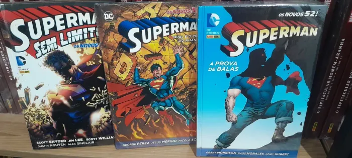 Coleção Novos 52 Superman A Prova de Balas, Sem Limites e Qual é o Preço do Amanhã DC