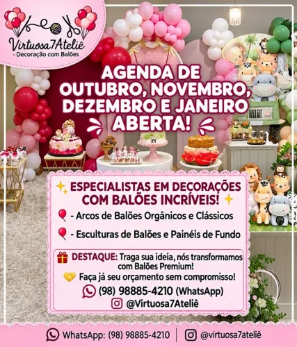 Arco de balões para festas
