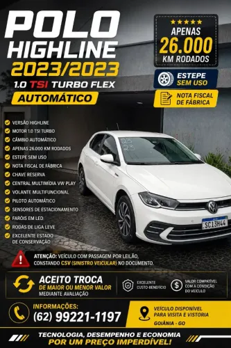 Volkswagen Polo Highline TSI 1.0 Flex 12V Aut. 2023