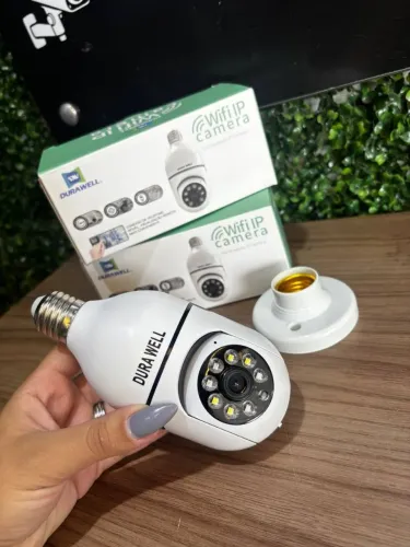 Camera de segurança interna wi-fi estilo lâmpada
