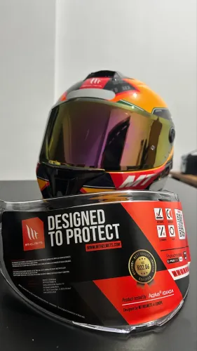 Capacete MT Targo S Diogo Moreira + 2 Viseiras Originais TOP