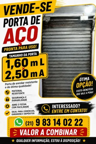 Vendo PORTA DE AÇO 