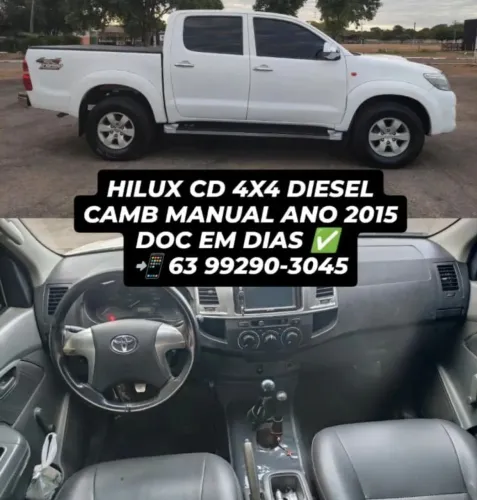 Toyota Hilux CD D4-d 4X4 3.0 TDI Dies. Mec. 2015