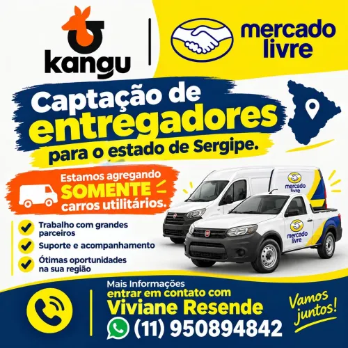 Captação de veículos utilitários com motorista.