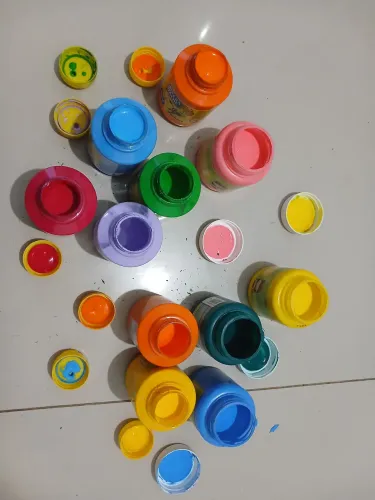 11 vidros de tinta guache