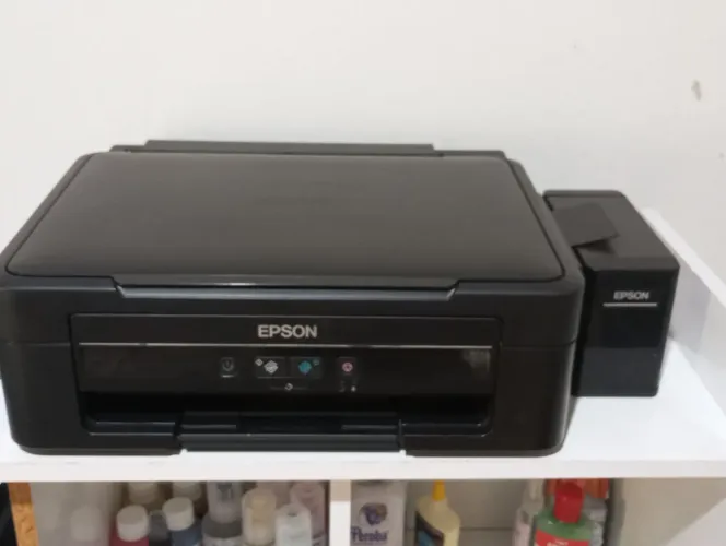 Impressora ecotank Epson L 380 adaptada com tinta sublimática