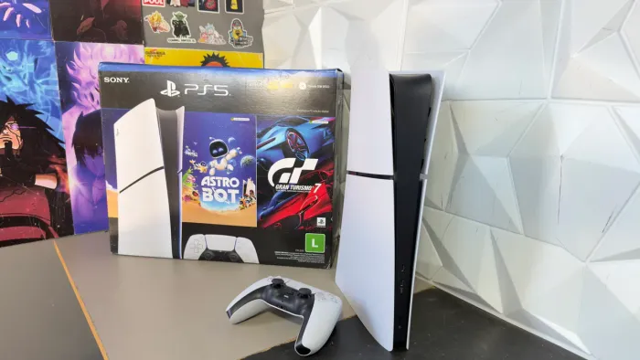 Ps5 slim Digital 825GB - 1 controle - R$ 3.499 PIX